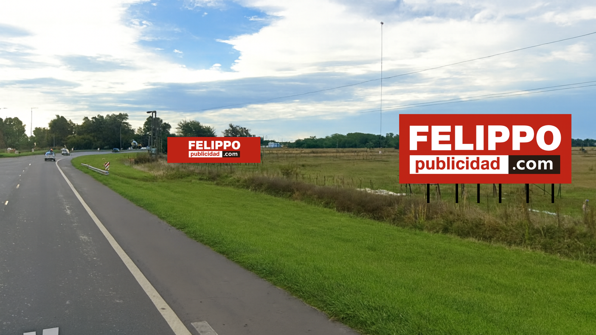 Cartel de ruta en Ruta 2, km 115, con orientación hacia CABA.