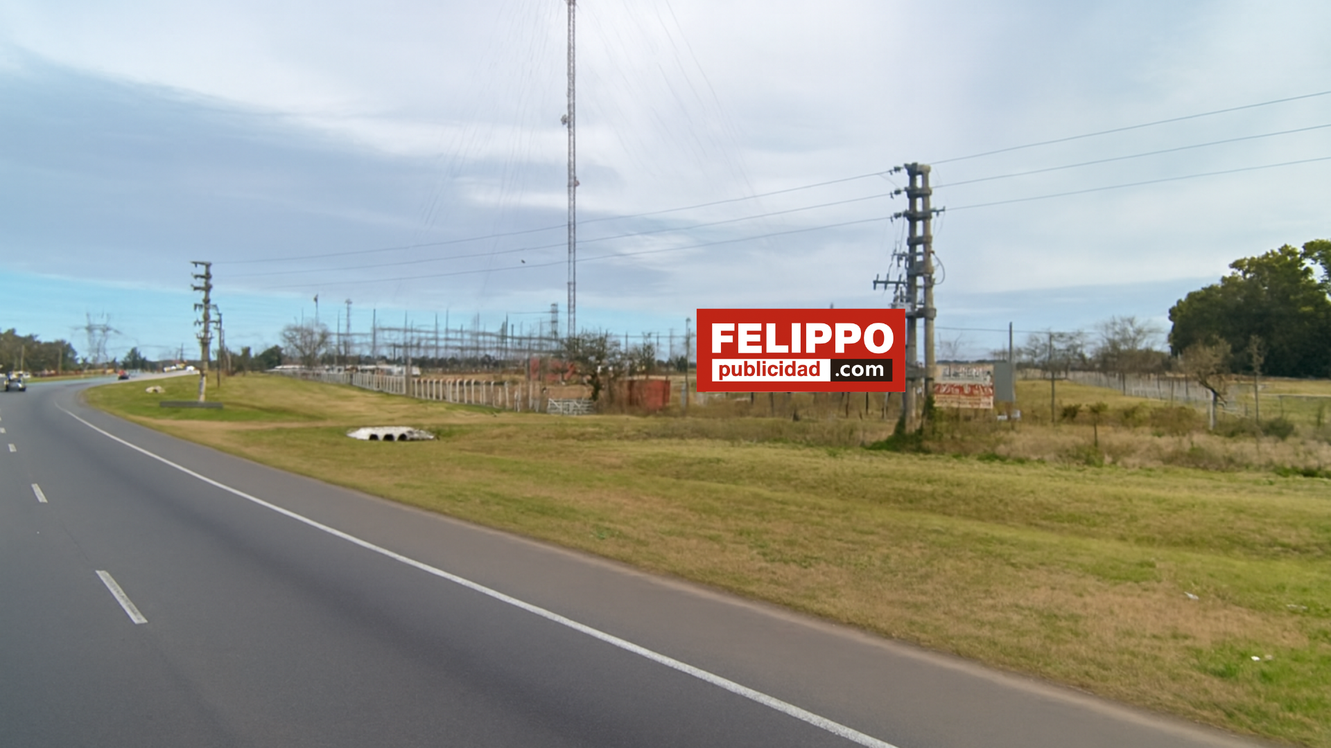 Cartel de ruta en Ruta 2, km 49, con orientación hacia La Costa.